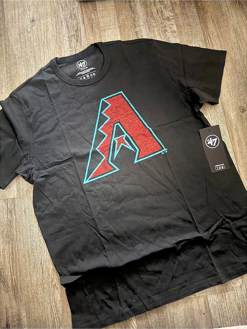 47 Arizona Diamondbacks 47 Brand Franklin T-Shirt MLB Graphic T-Shirt XL NWT